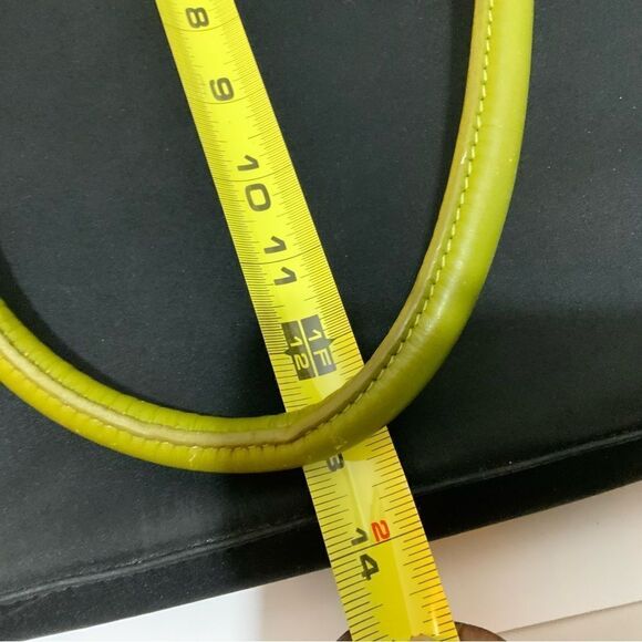 Rowallan Of Scotland shoulder bag double Strap Womens Black Green Leather Trim - Picture 11 of 14